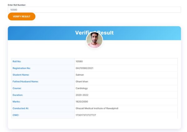 WordPress Digital Exam Results Plugin 3